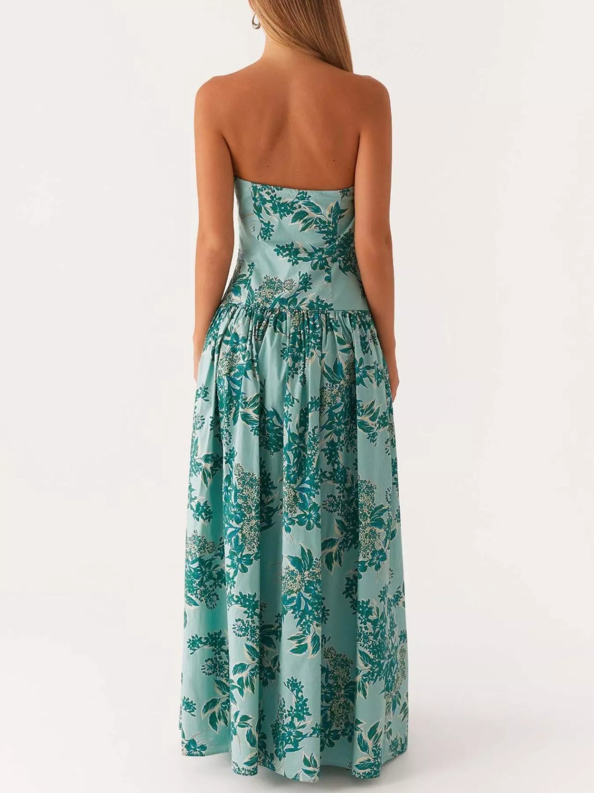 Ruched Tube Maxi Dress