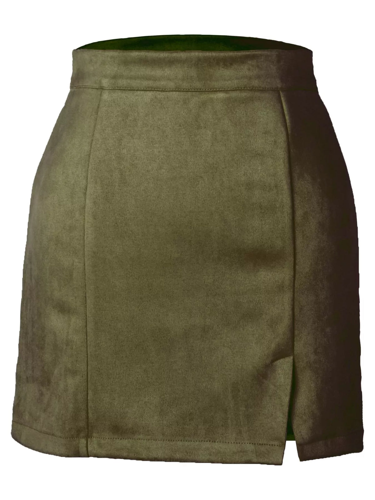 High-Waisted Slit Skirt