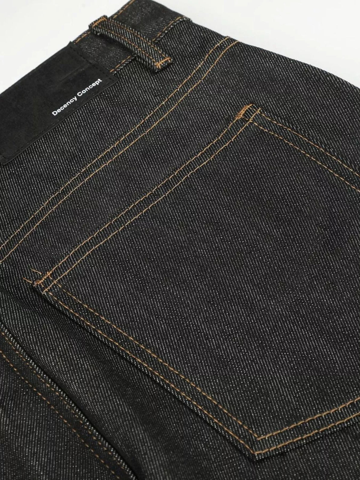 High-Waisted Washed Wide-Leg Jeans in Black by TrendMaster