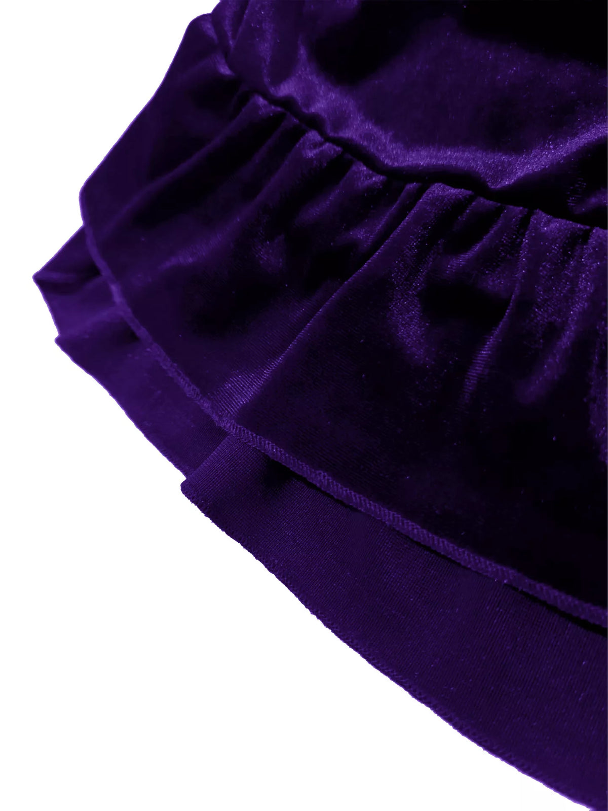 Ruffled Velvet Skirt