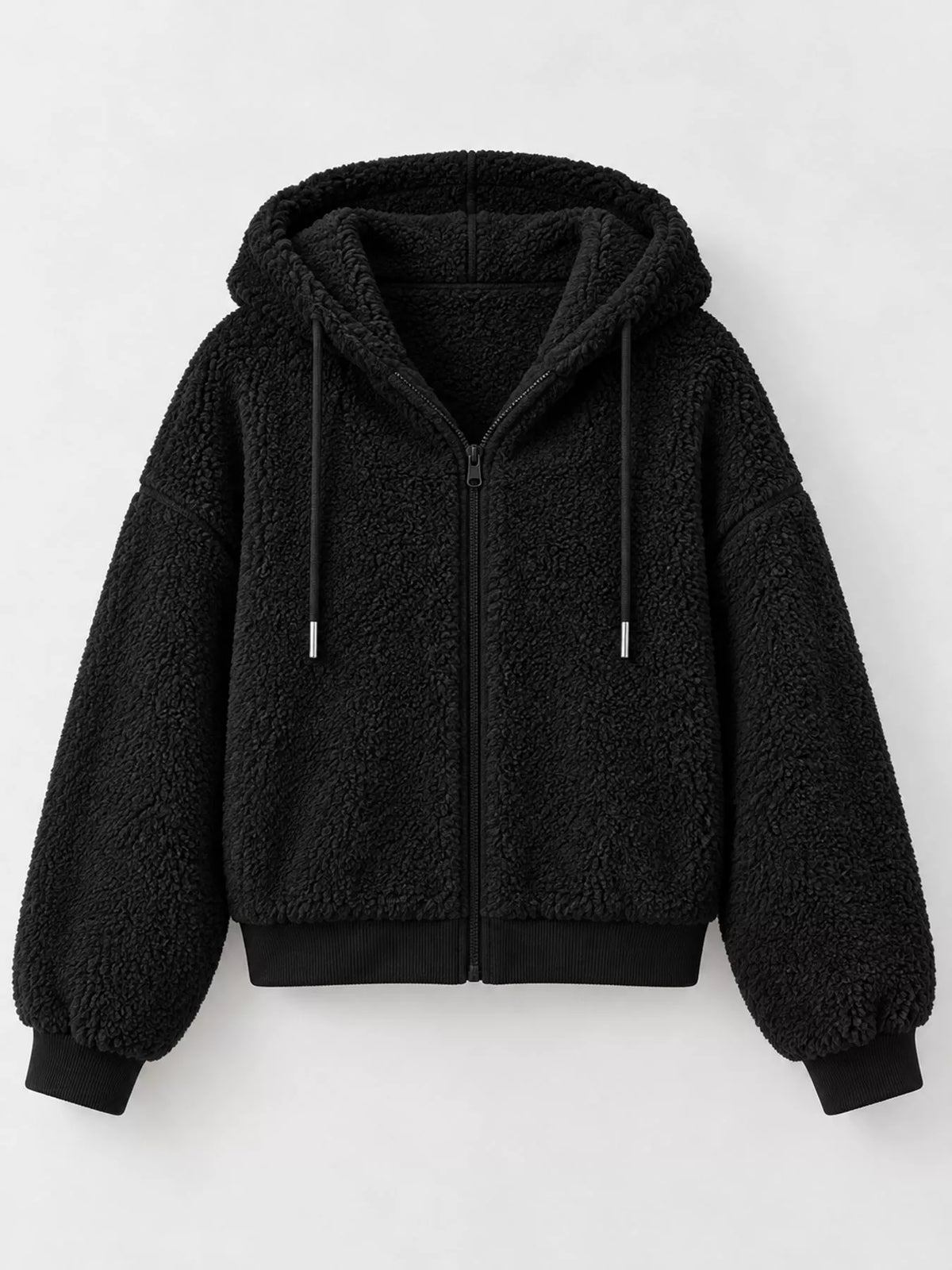 Fleece Zip-Up Hooded Jacket