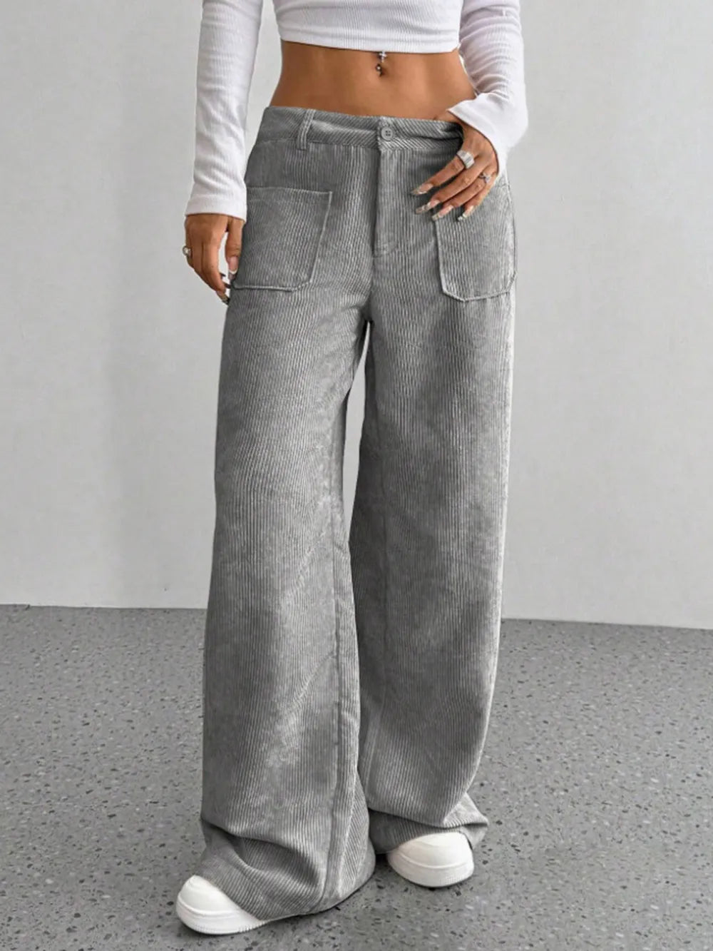 Wide Leg Pants in Black