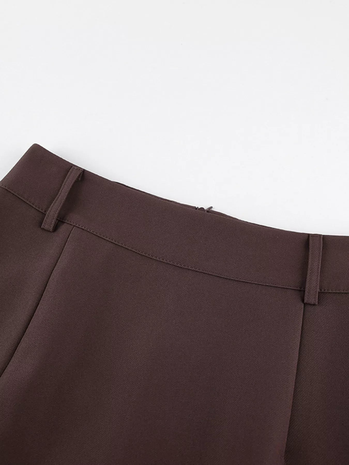 Lace-Trimmed Slit A-Line Skirt
