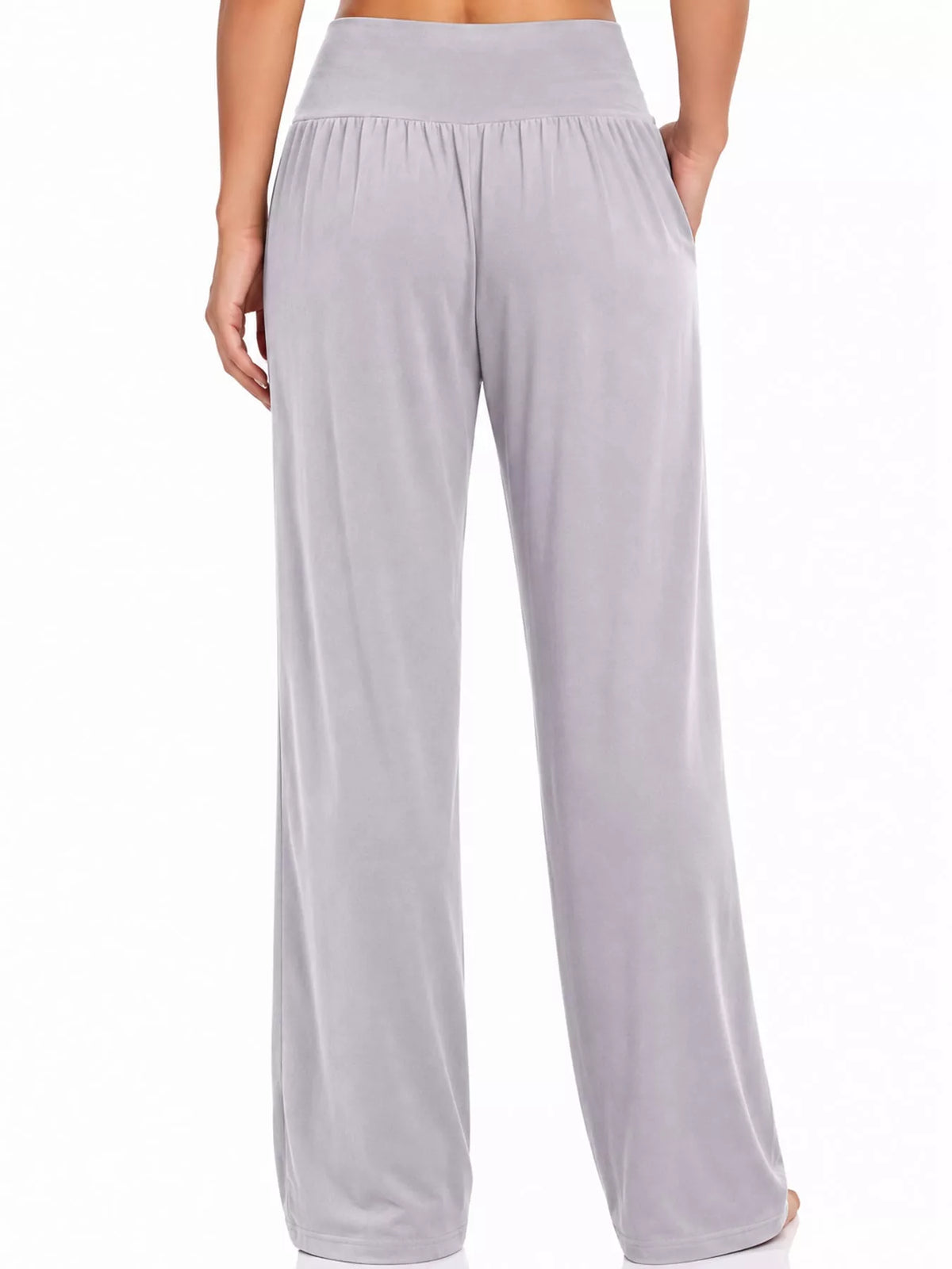 High-Rise Wide-Leg Pants with Pockets