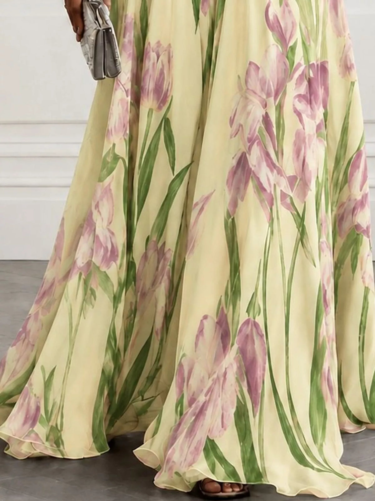 Plus Size Sleeveless Floral Maxi Dress