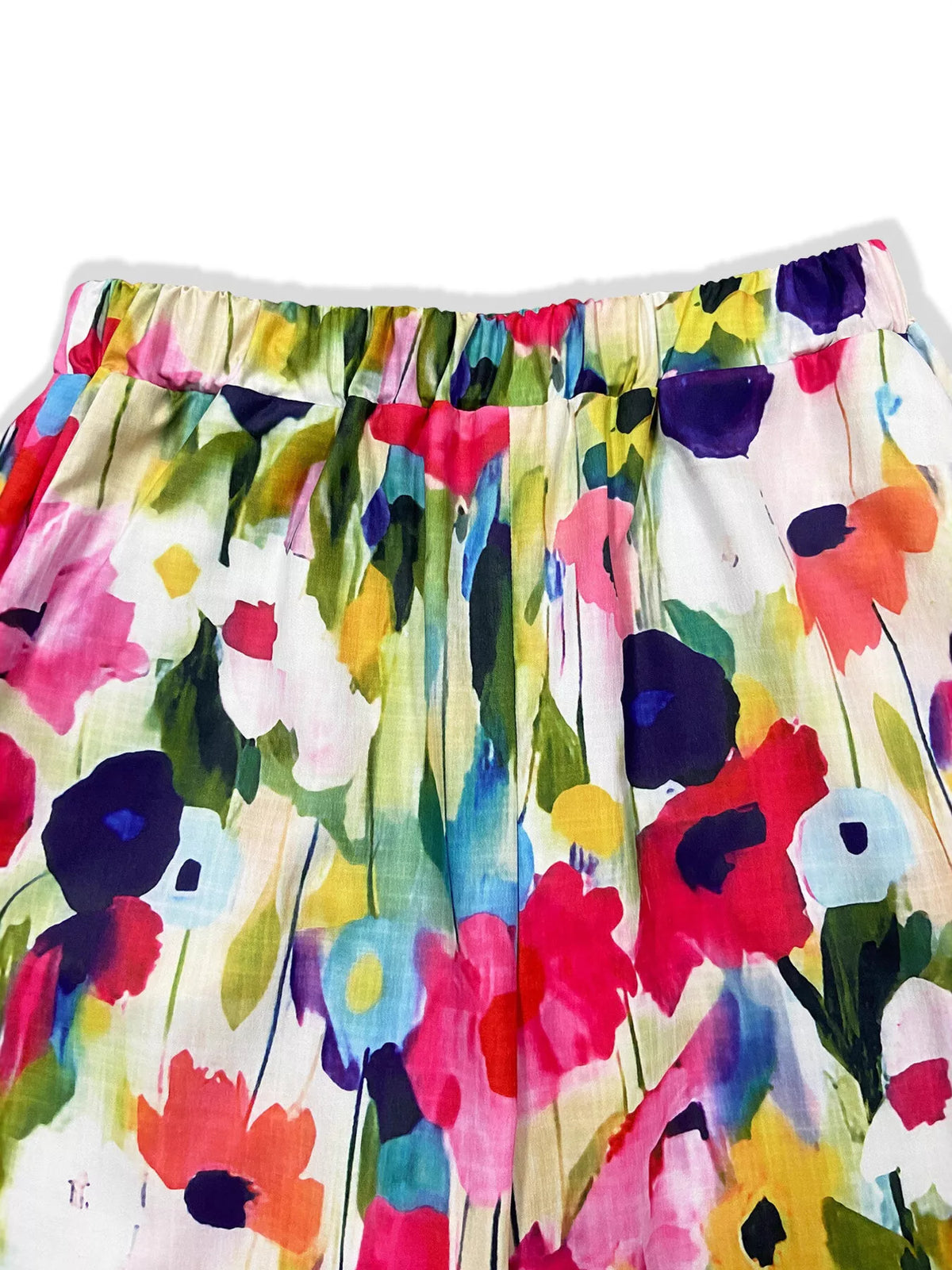 Floral Print Loose-Fit Pants