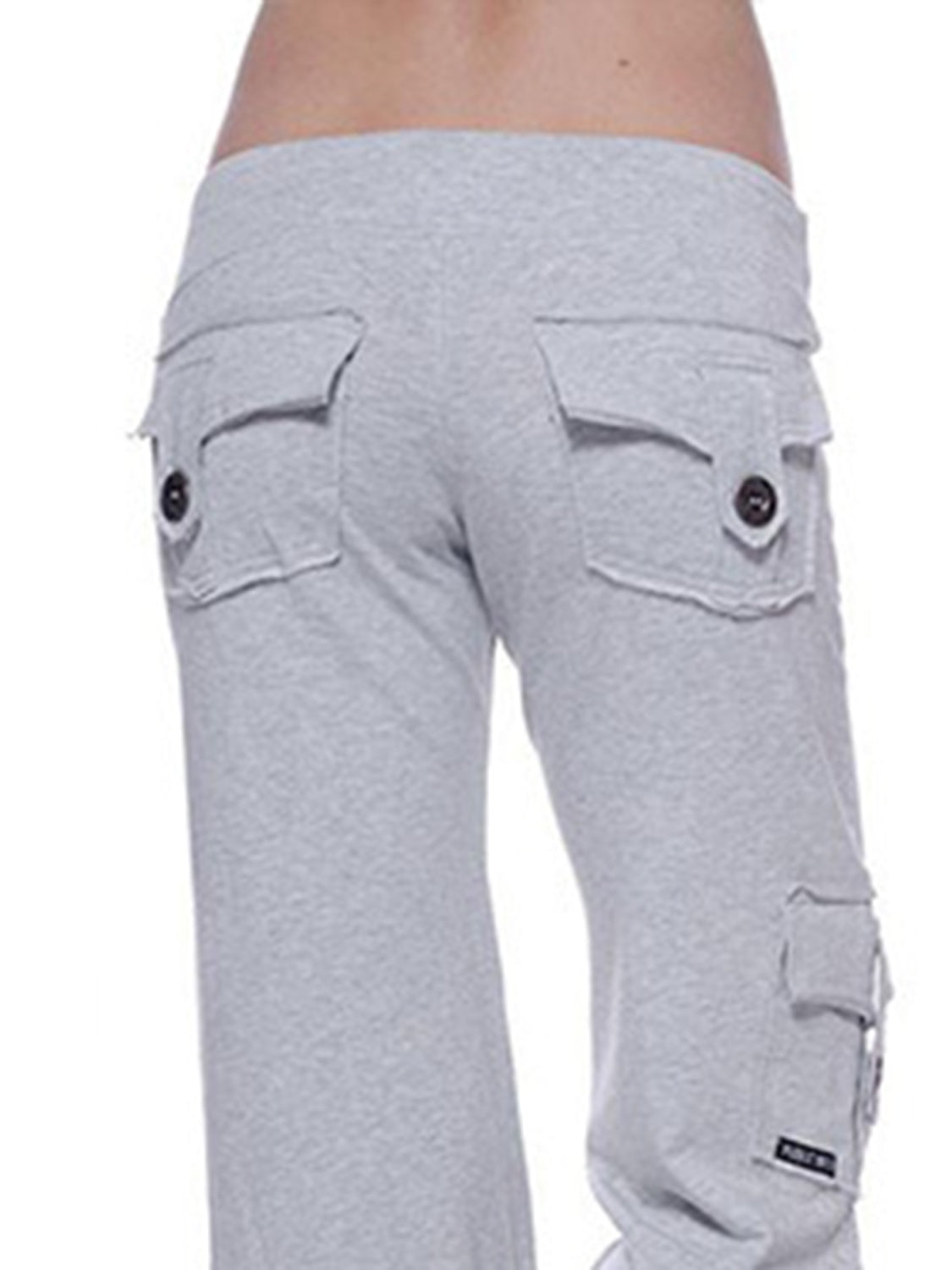 Mid-Waist Drawstring Pants with Pockets