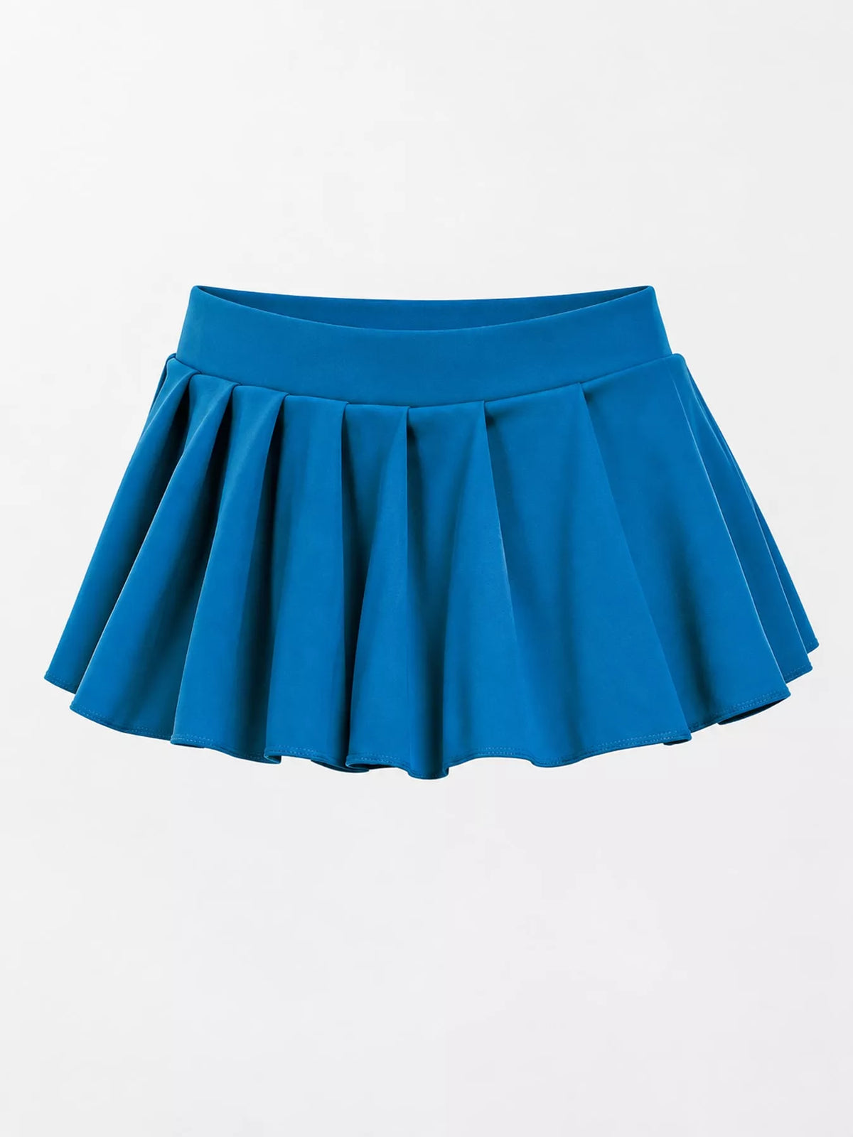 Low Waist Pleated Micro Mini Skirt