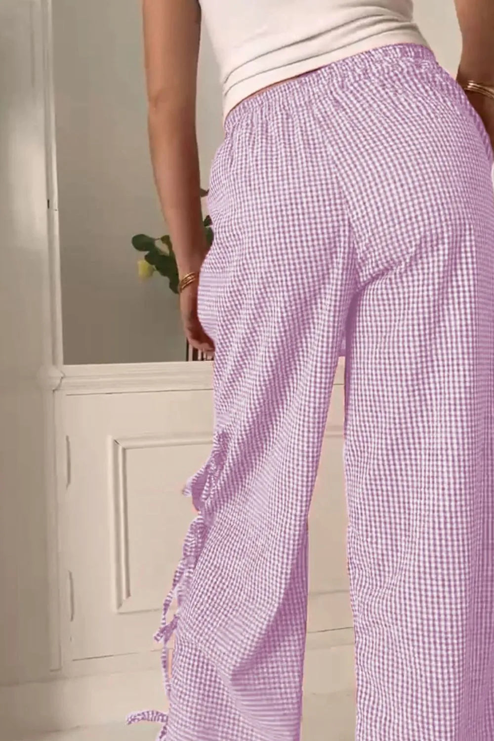 Side-Tied Pants with Pockets by Mystique Q