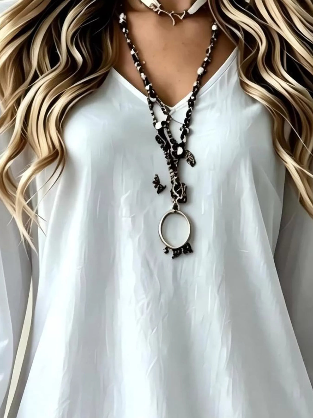 Lace Hem Flounce Sleeve Dress