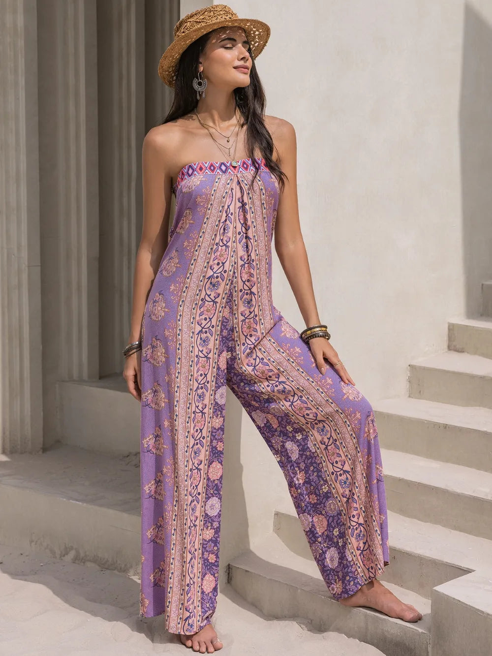 Tied Wide-Leg Jumpsuit