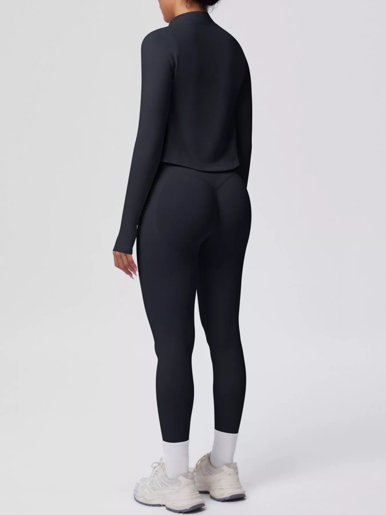 Zip-Up Jacket Tank and Leggings Active Set