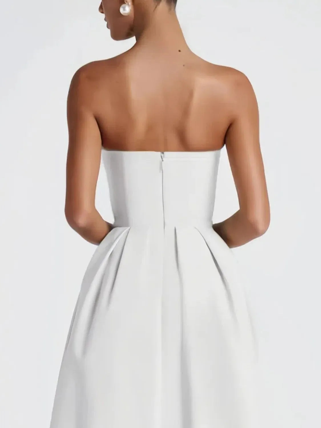 Solid Tube Midi Dress