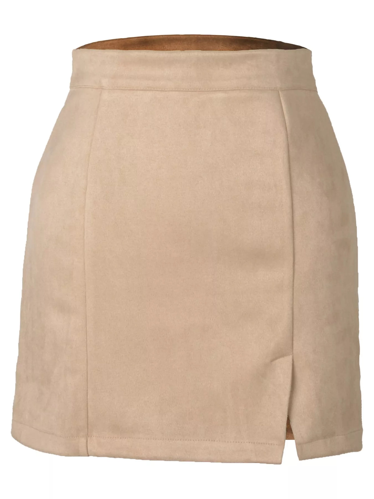 High-Waisted Slit Skirt