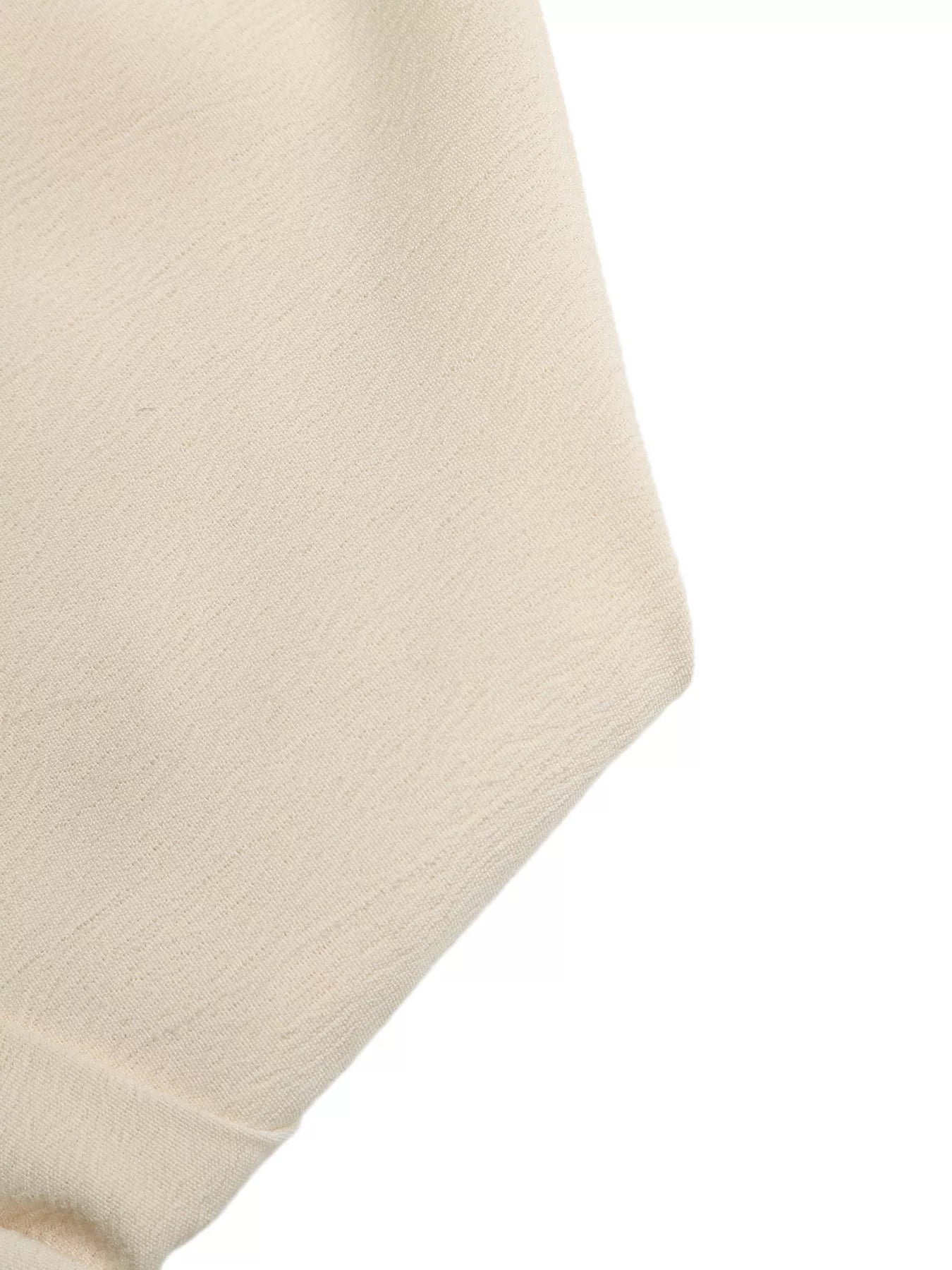 Strapless Pleated Detail Romper in Apricot