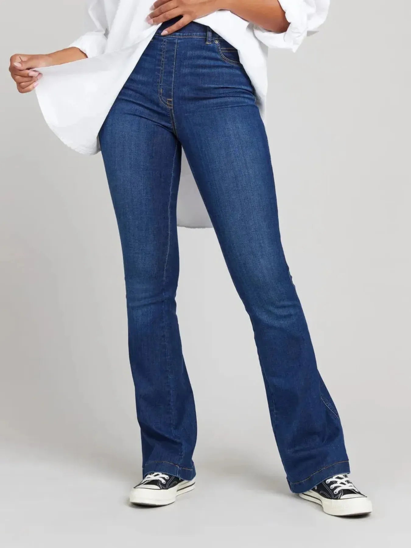 High-Waisted Flare Jeans
