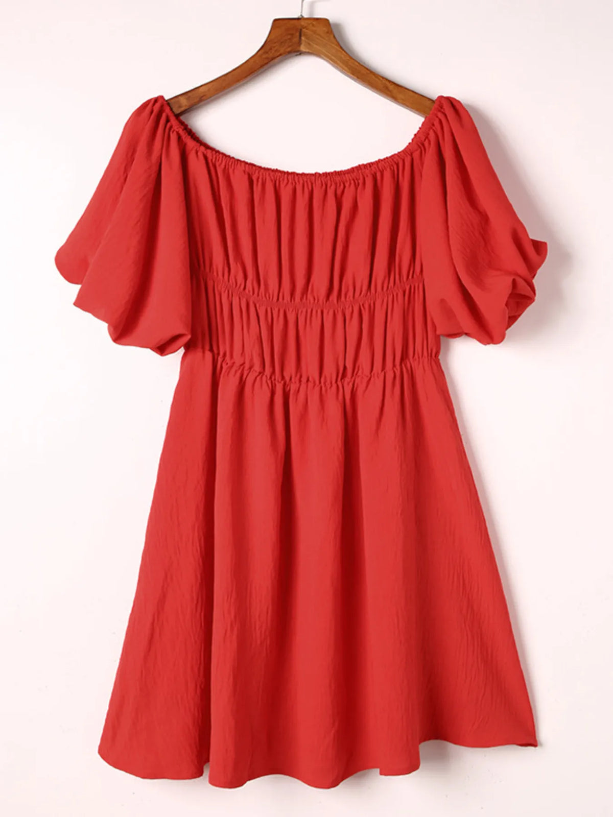 Off-Shoulder Puff Sleeve Mini Dress by ArtisticExpression