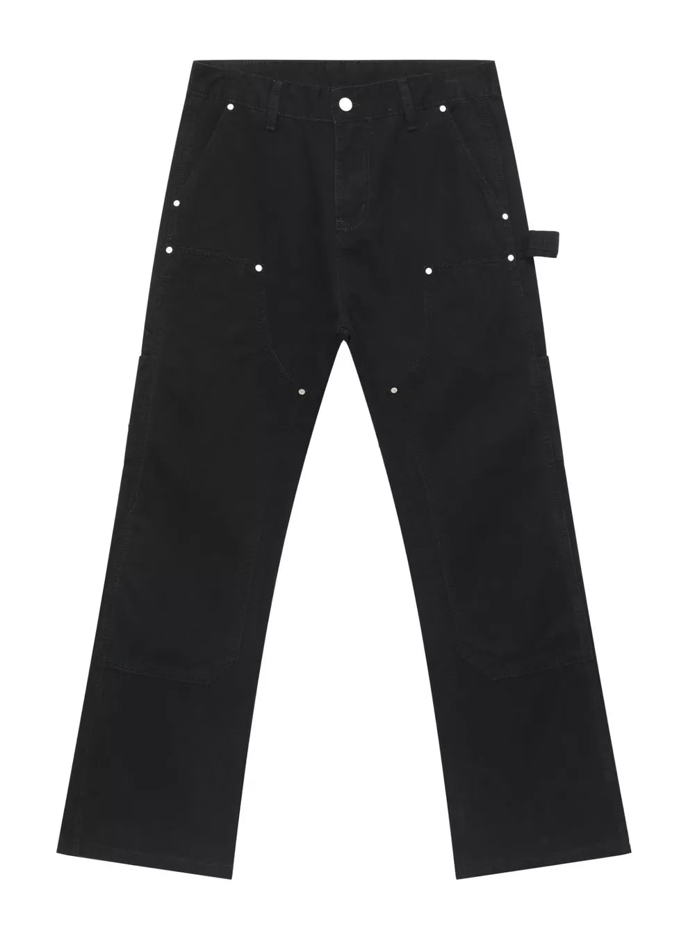 Rivet-Detailed Straight-Leg Jeans