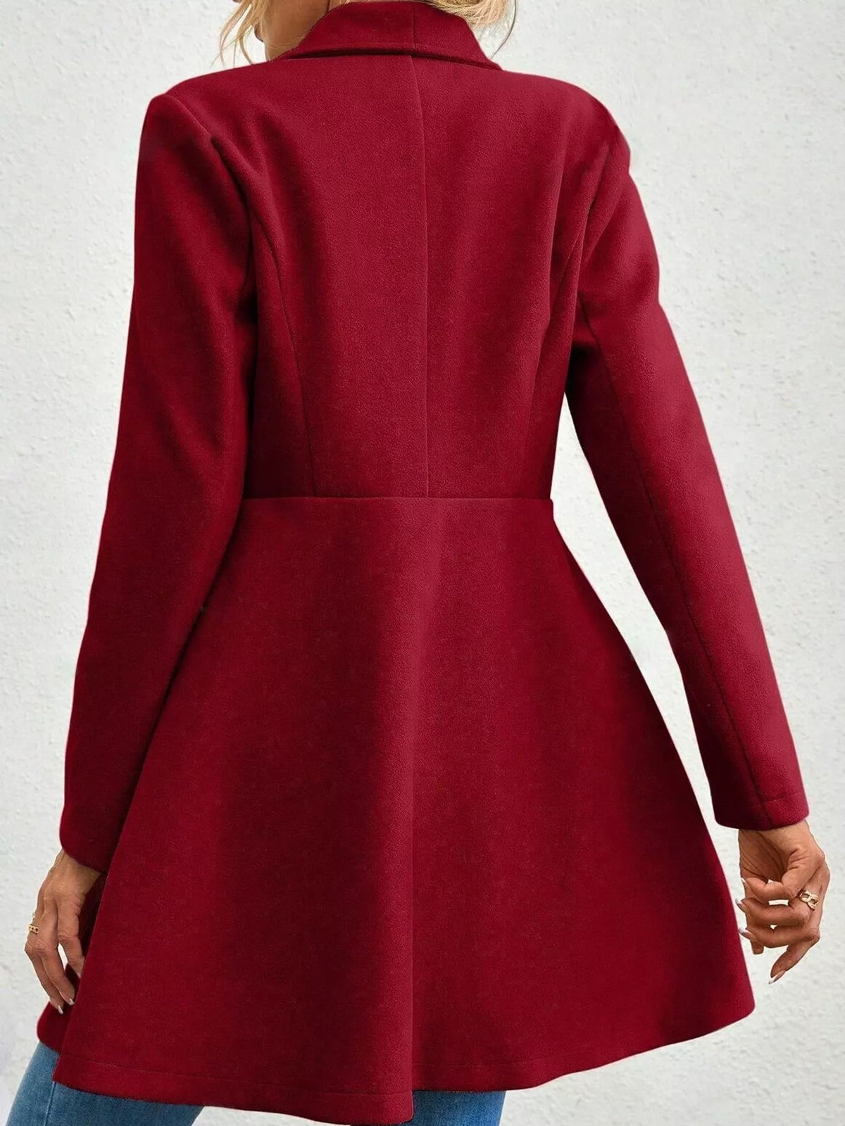 Double-Breasted Slim-Fit Coat