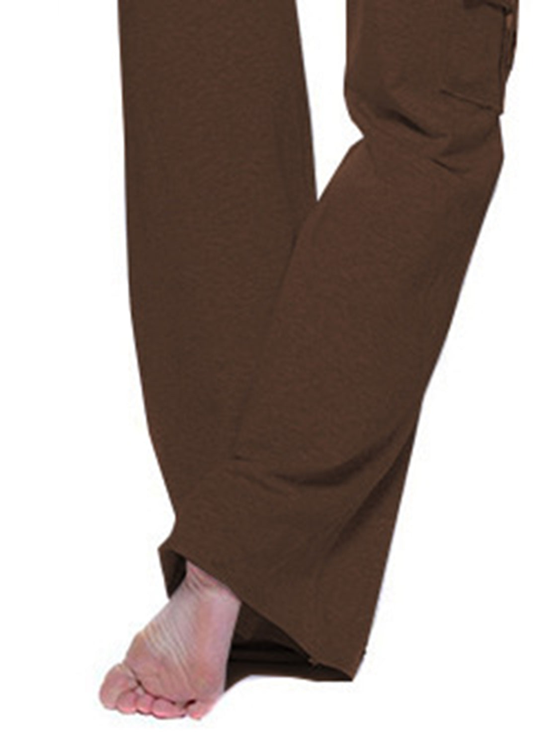 Mid-Waist Drawstring Pants with Pockets