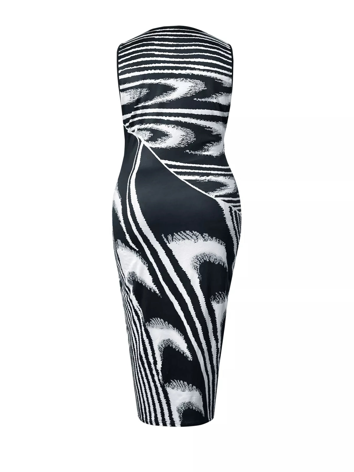 Sleeveless Bodycon Maxi Dress in Black