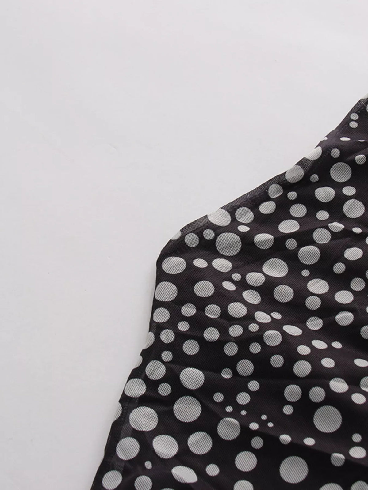 Halter Neck Polka Dot Maxi Dress in Black