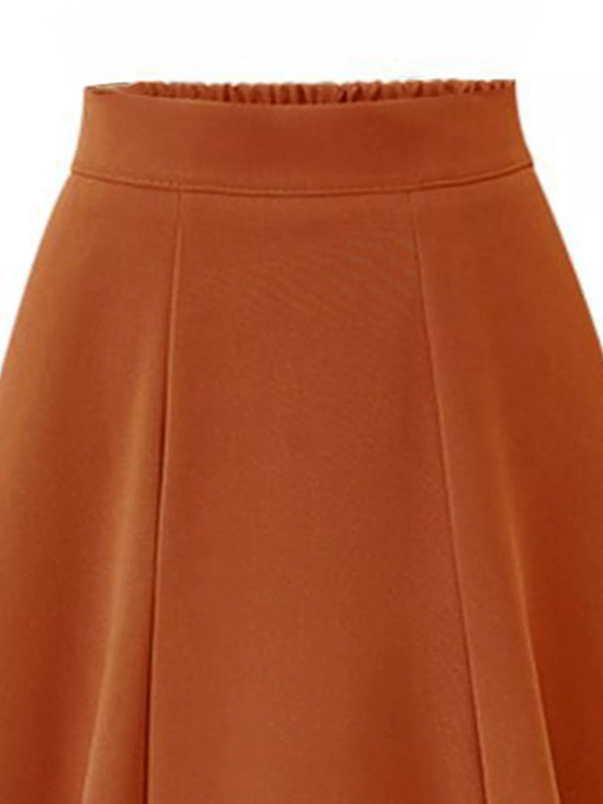 Pleated A-Line Midi Skirt
