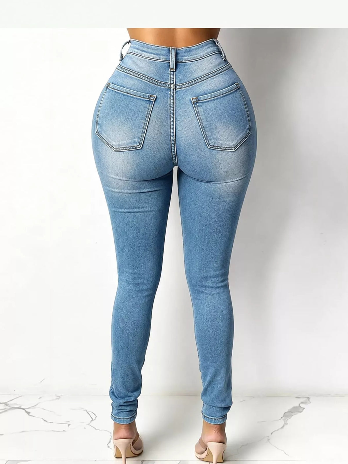 High-Waisted Skinny Jeans