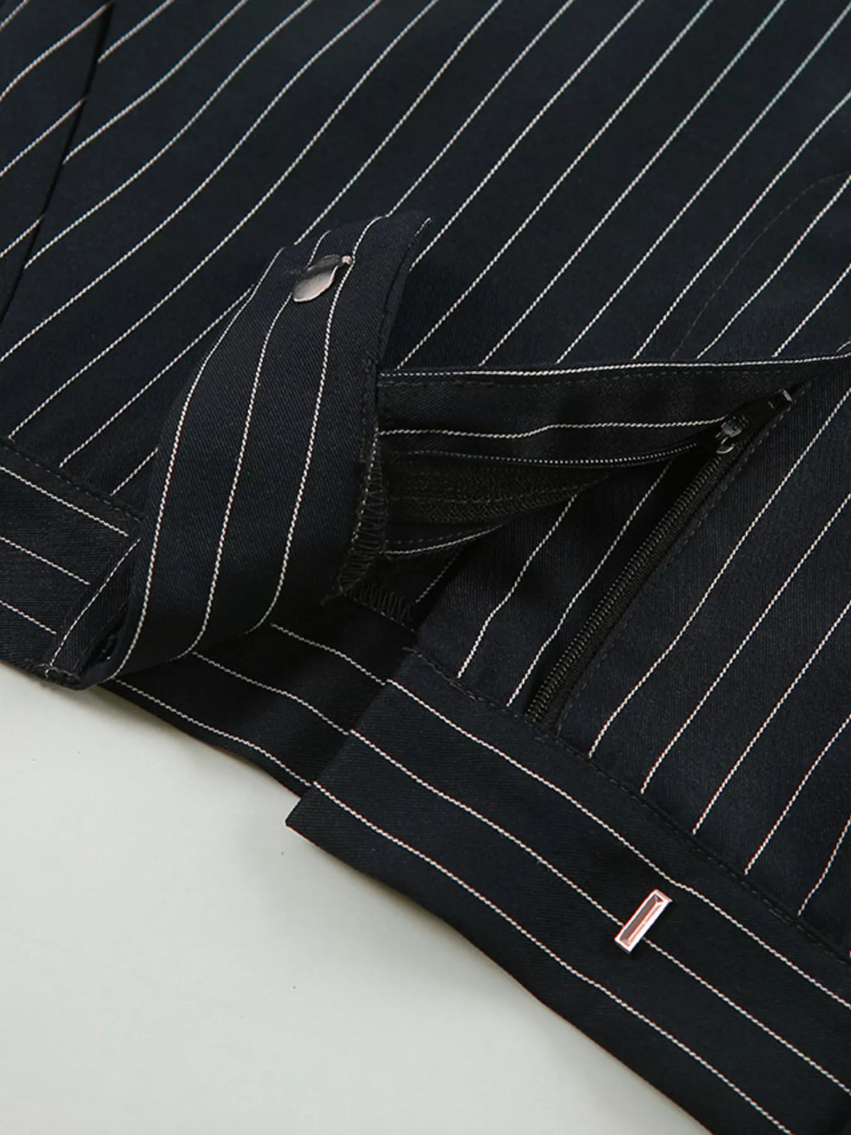 Slit Striped Maxi Skirt in Stripes