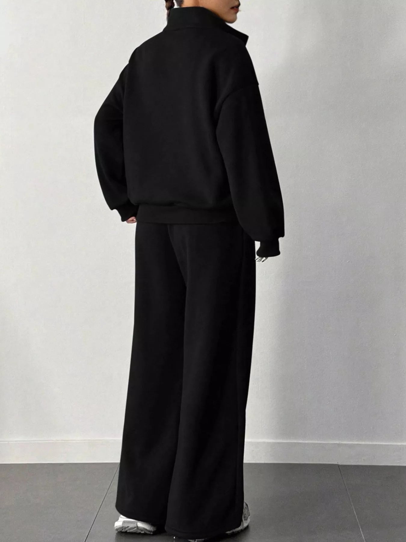 Half-Zip Sweatshirt and Pants Set