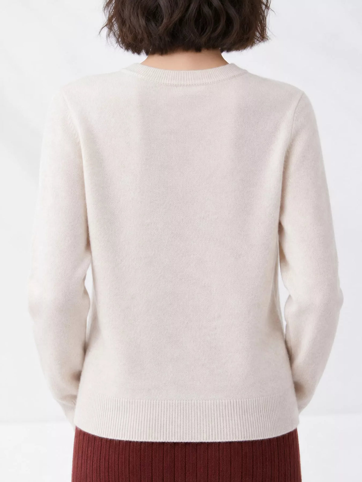 Crew Neck Button-Down Cardigan