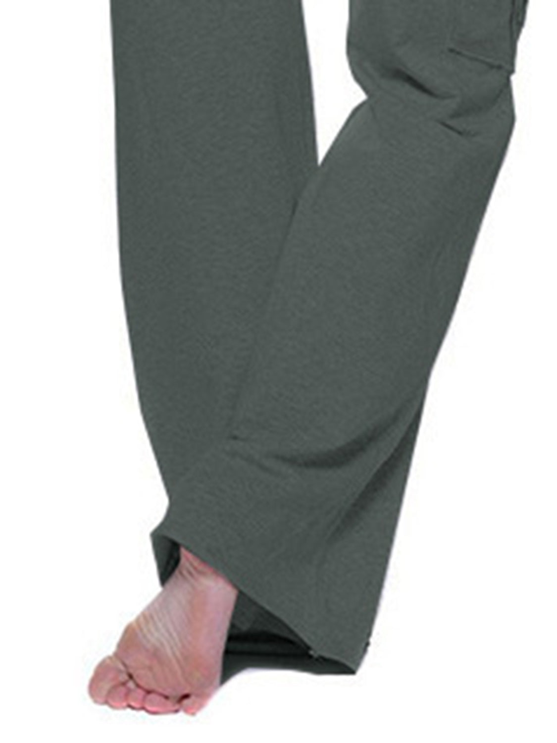 Mid-Waist Drawstring Pants with Pockets