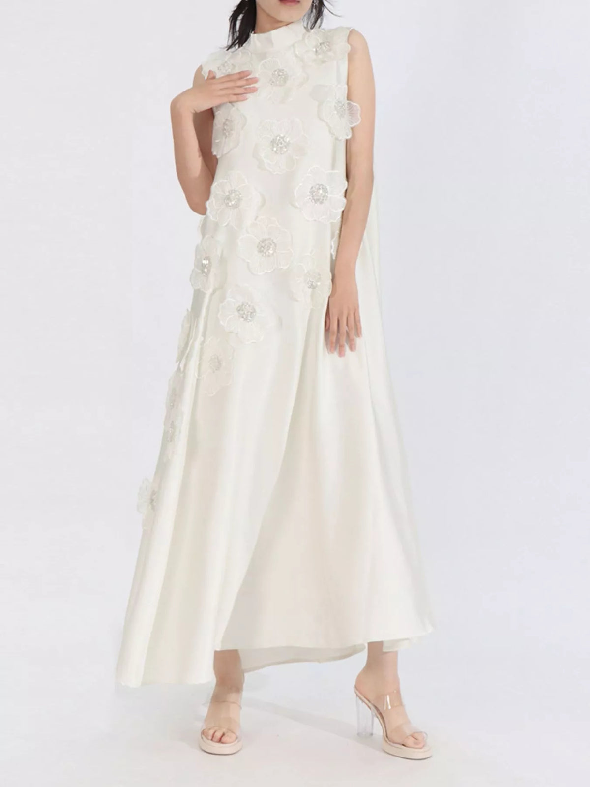 Floral Embroidered Maxi Dress