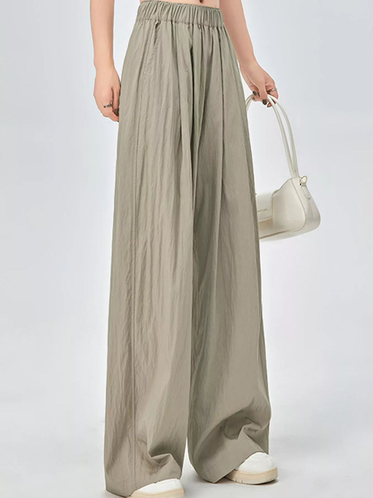 High-Waisted Loose Fit Wide-Leg Pants