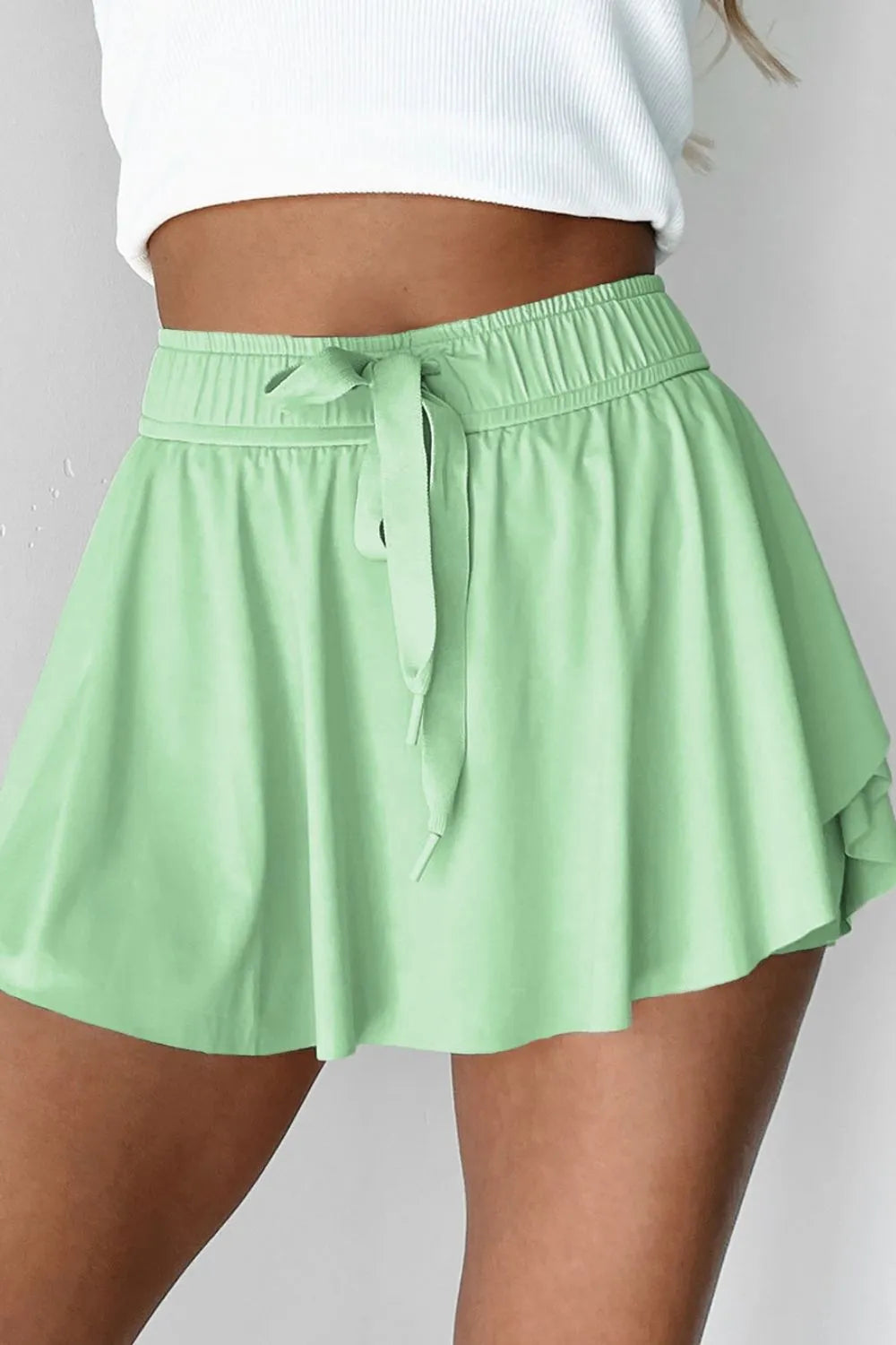 Drawstring Active Skort