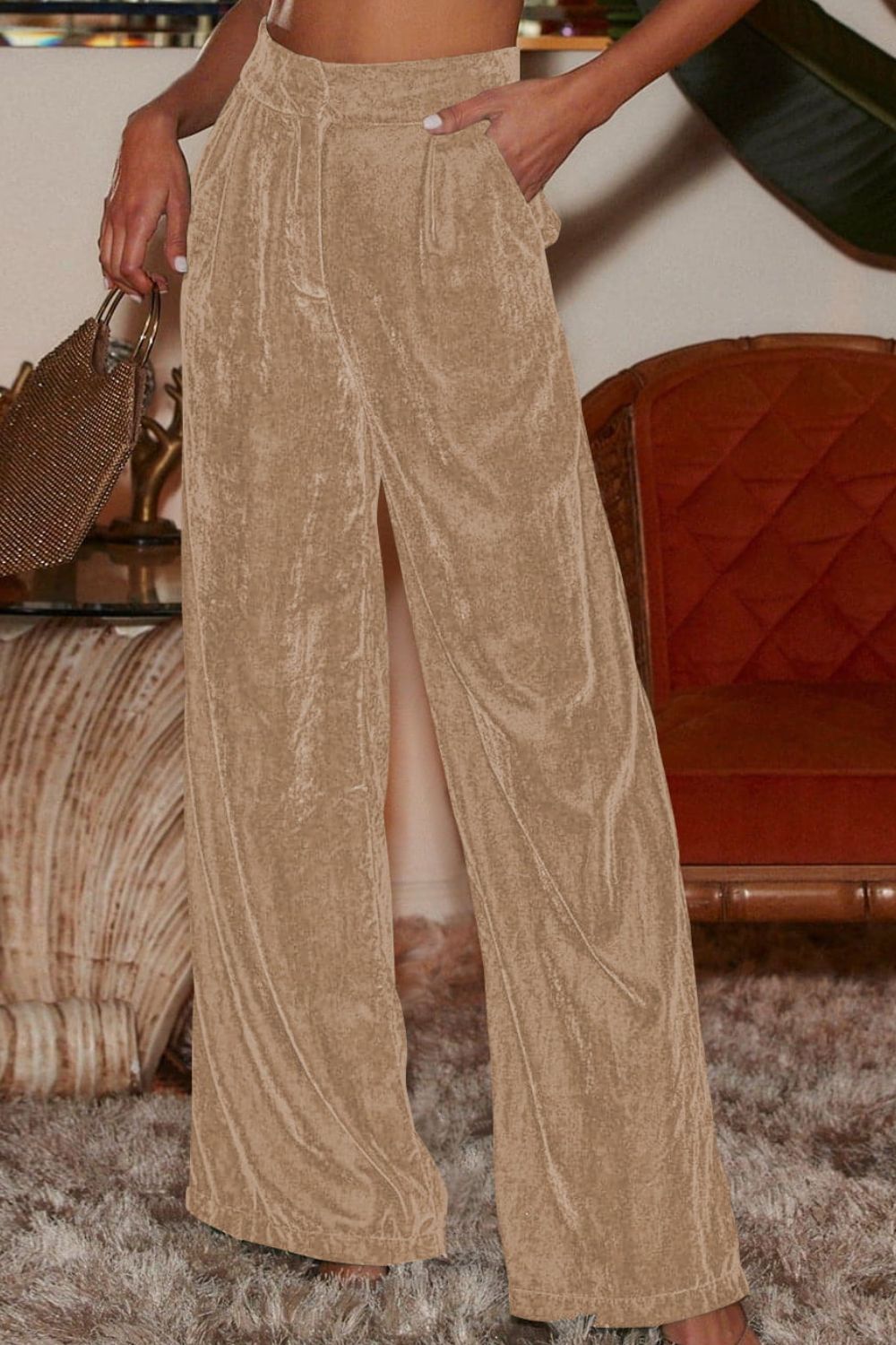 Loose Fit High Waist Pants by MDML
