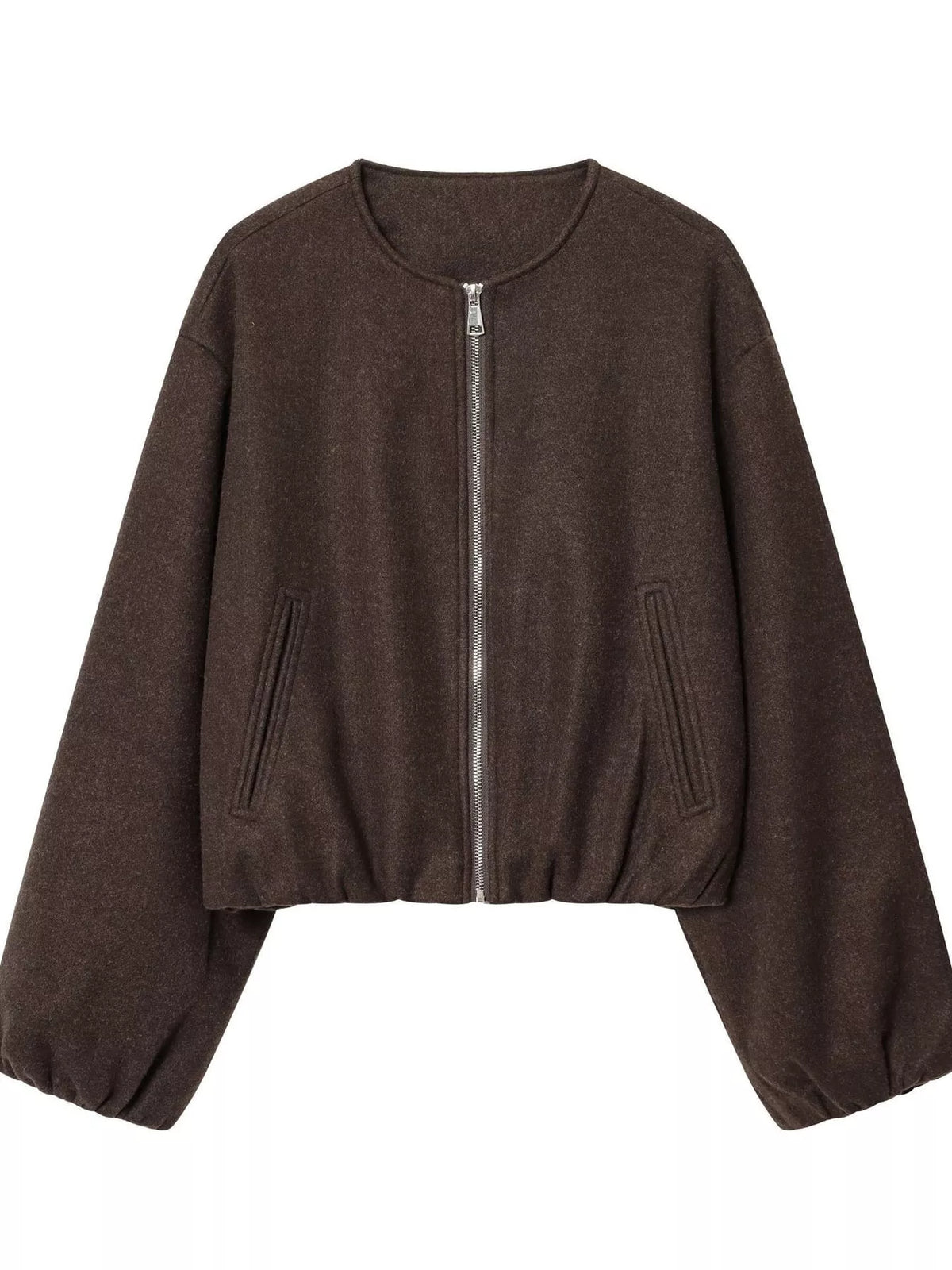 Fleece Zip-Up Cropped Jacket