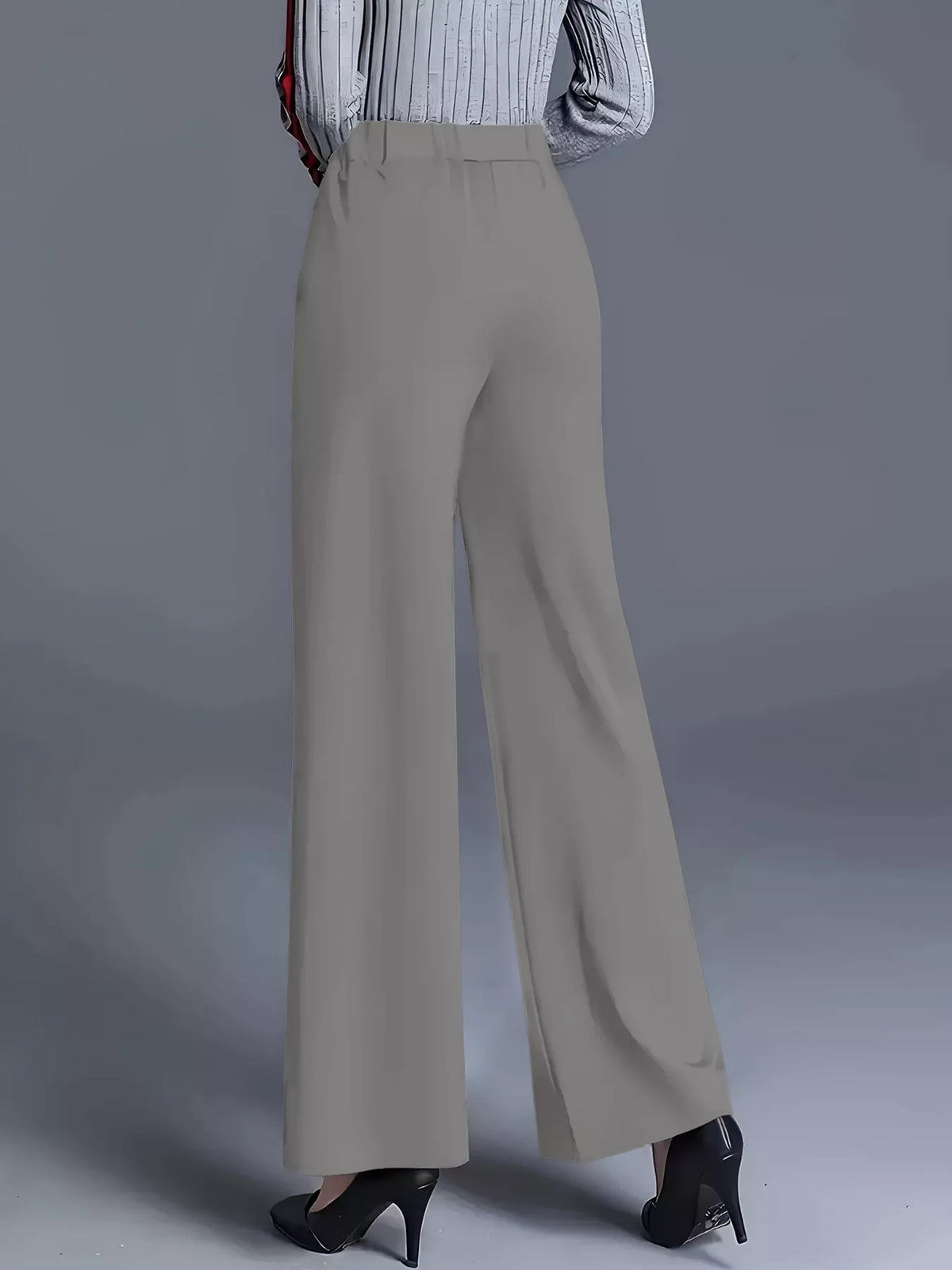 Classic High-Waisted Wide-Leg Pants