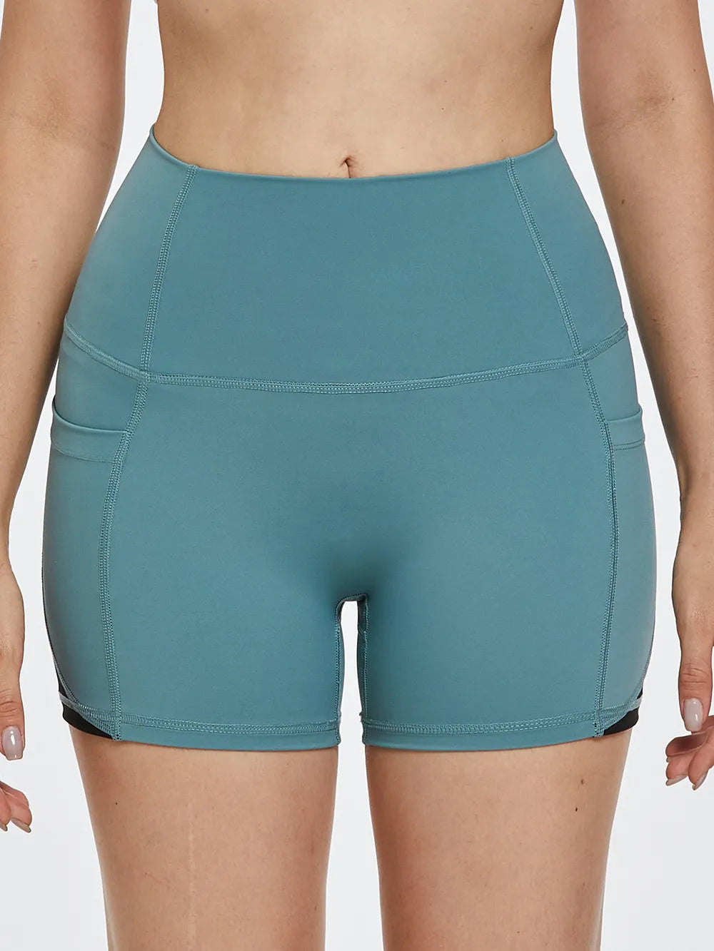 High-Waist Active Shorts