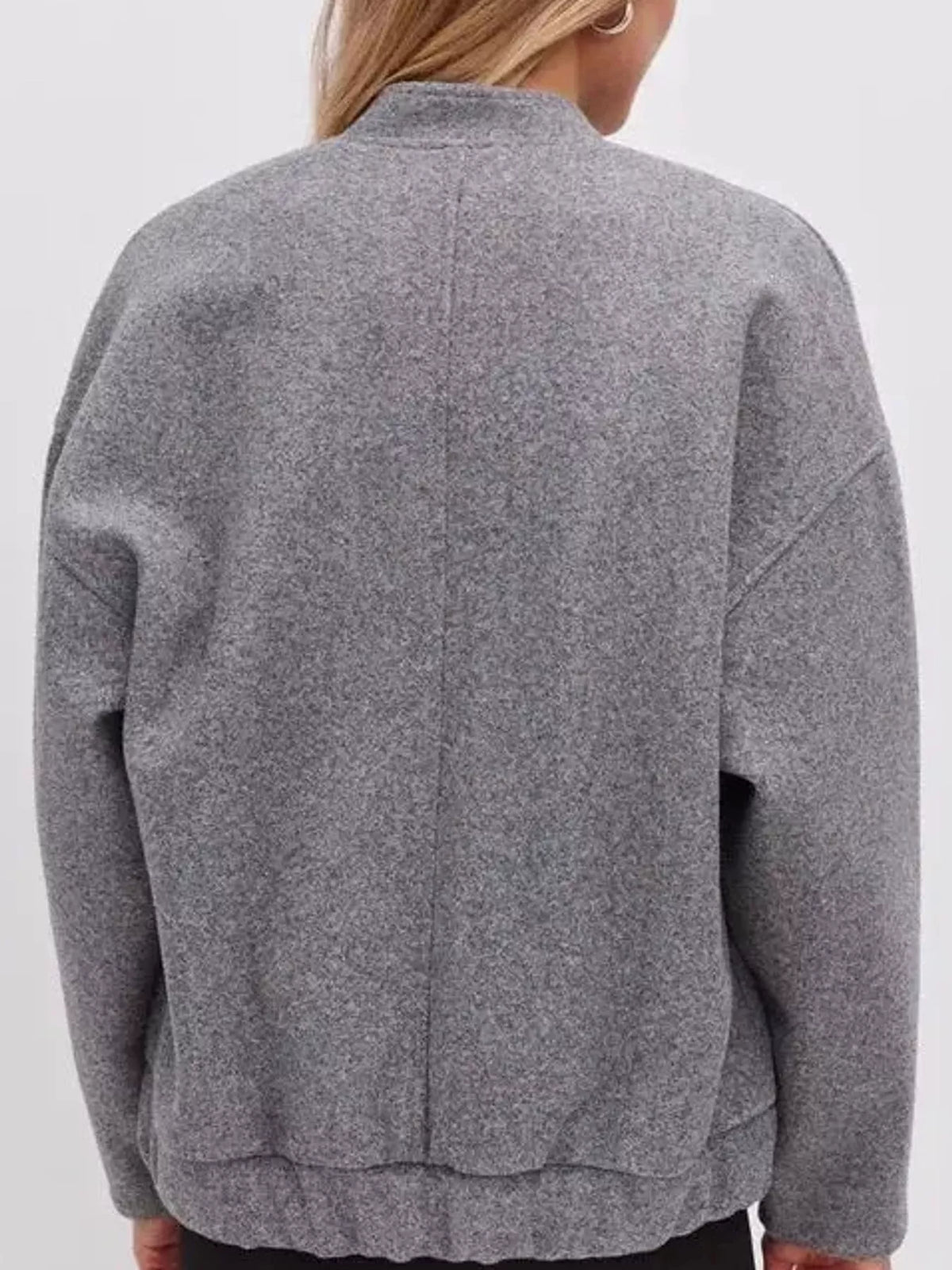 Snap-Button Bomber Jacket by Prisca