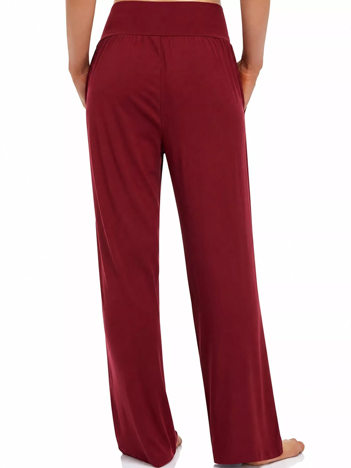 High-Rise Wide-Leg Pants with Pockets