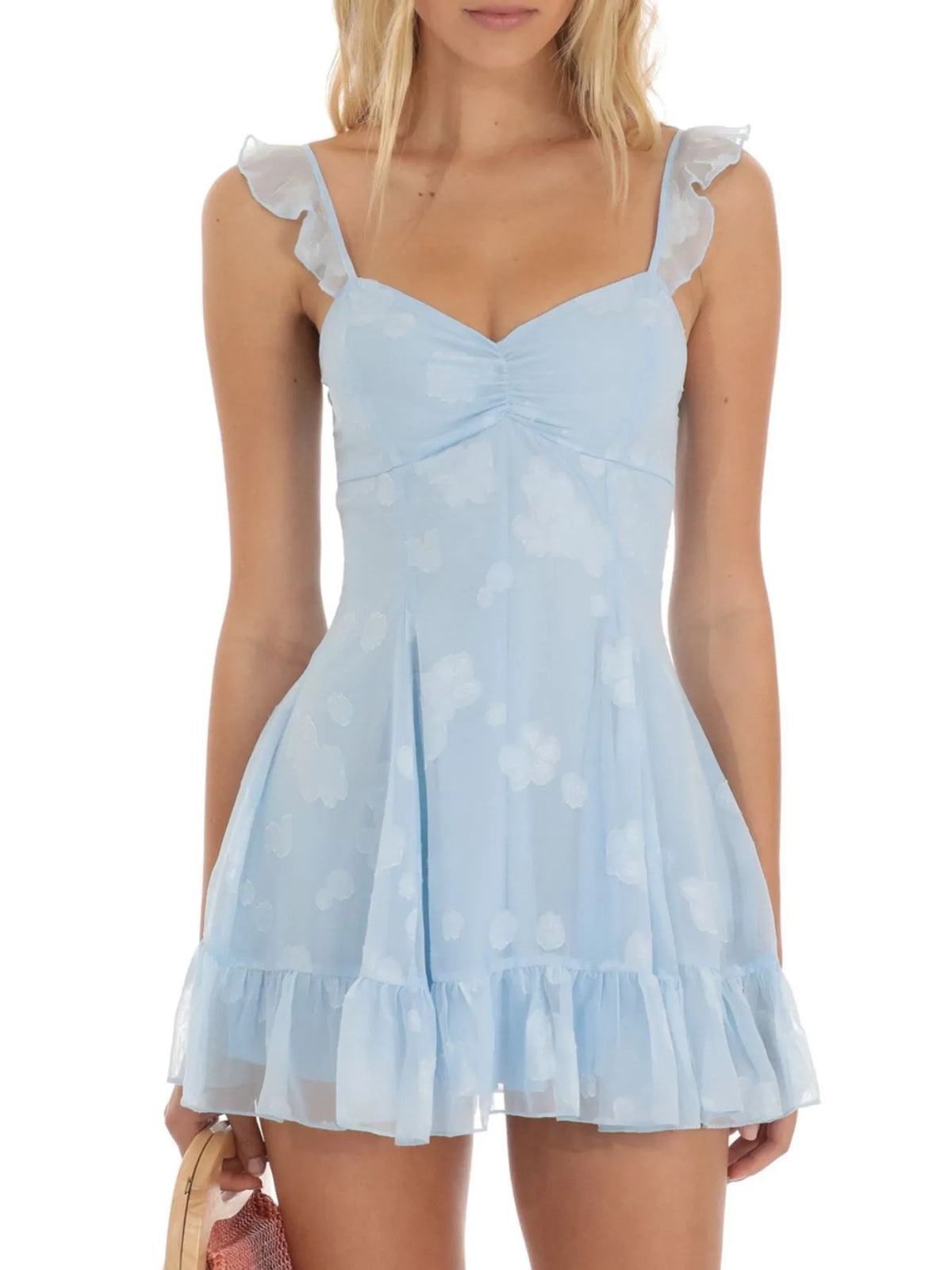 Ruffled Sweetheart Cami Mini Dress by Mystique Q
