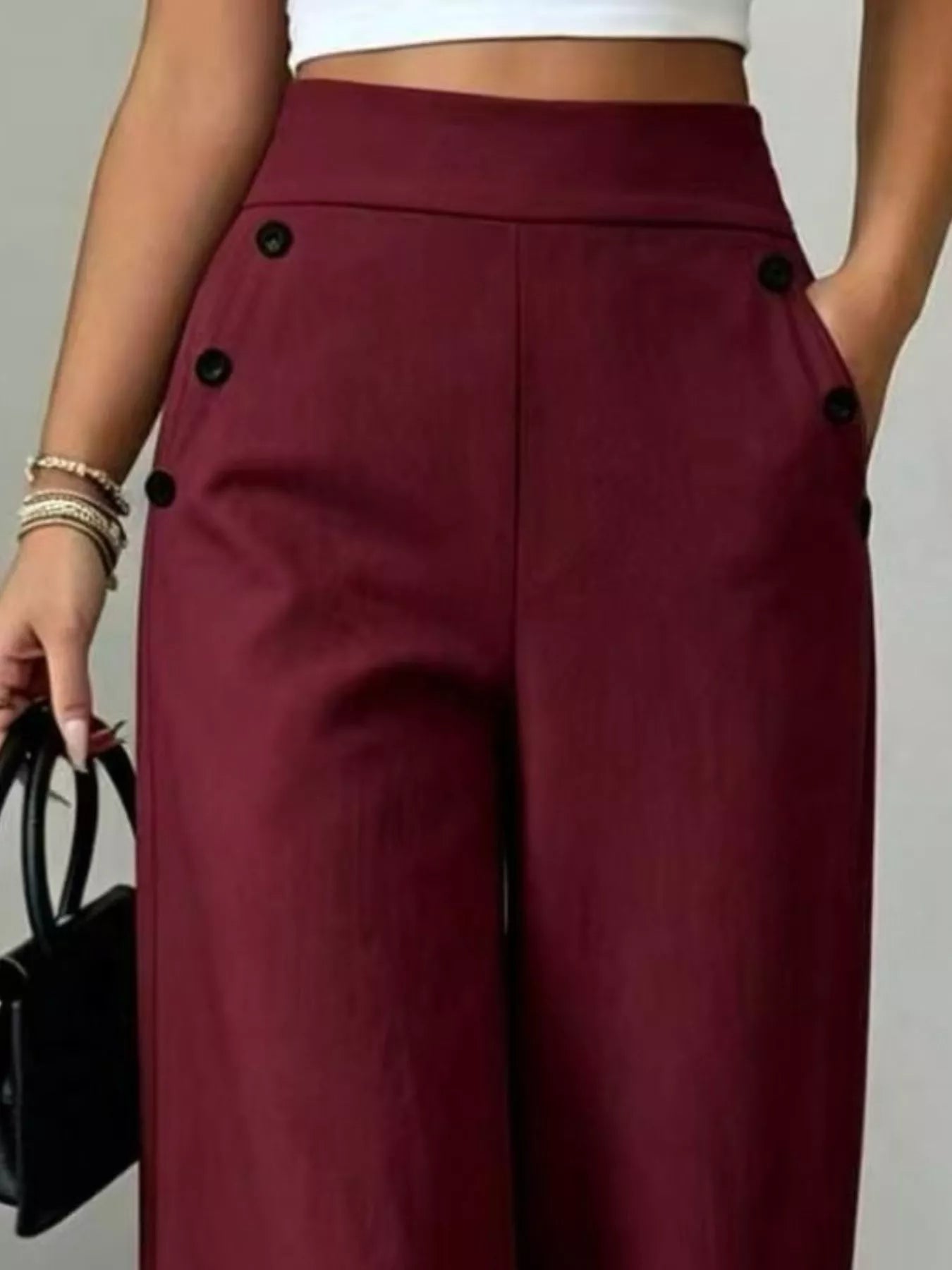 High-Waisted Wide-Leg Pants