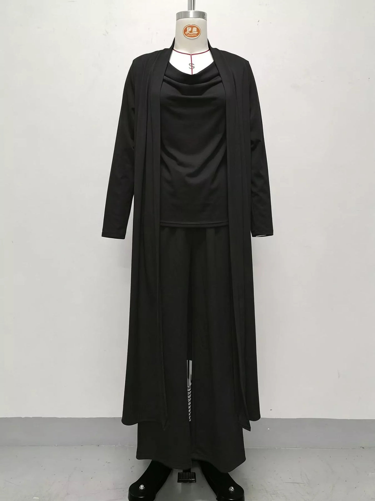 Cowl Neck Top, Cardigan and Pants Set