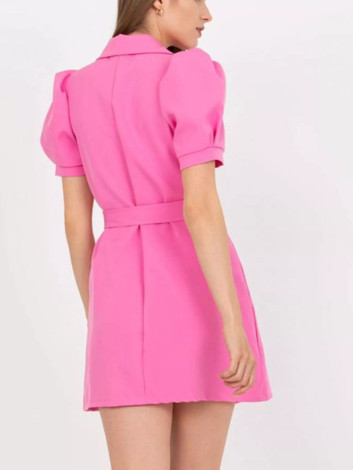 Blazer-Style Tie-Waist Mini Dress