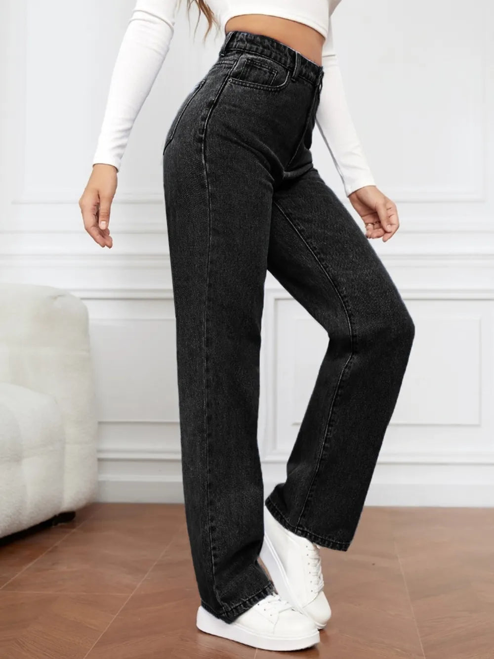 High Waist Straight Jeans by X@Y@K