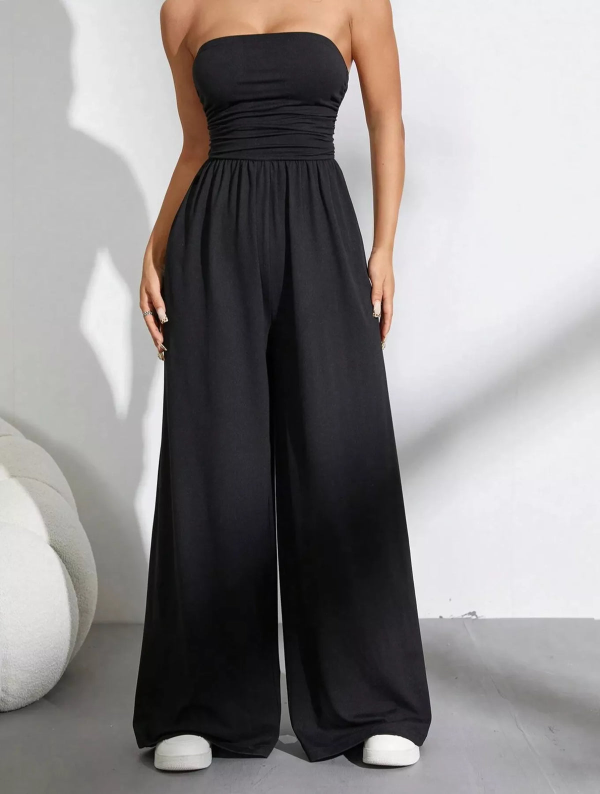 Tube Top Wide Leg Jumpsuit