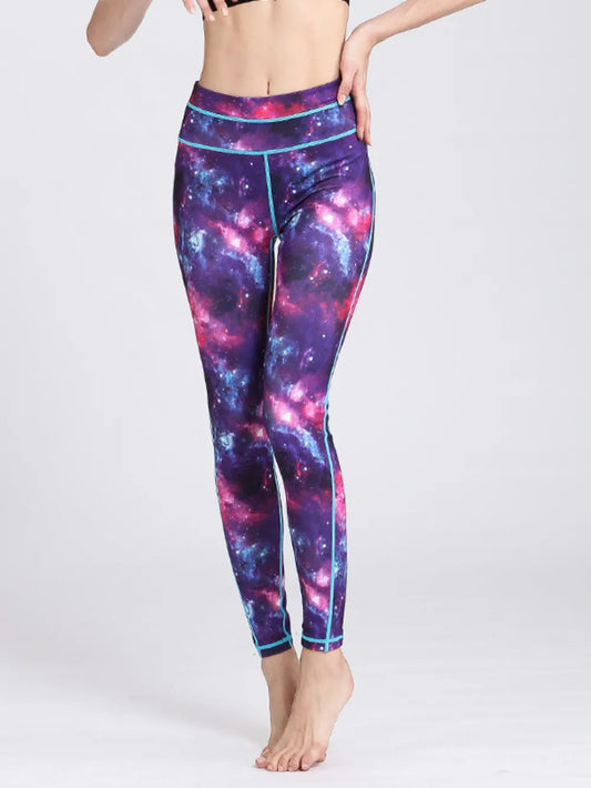 Printed High Waist Active Leggings