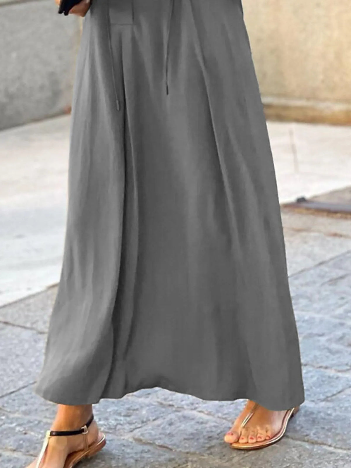 Solid Maxi Shirt Dress