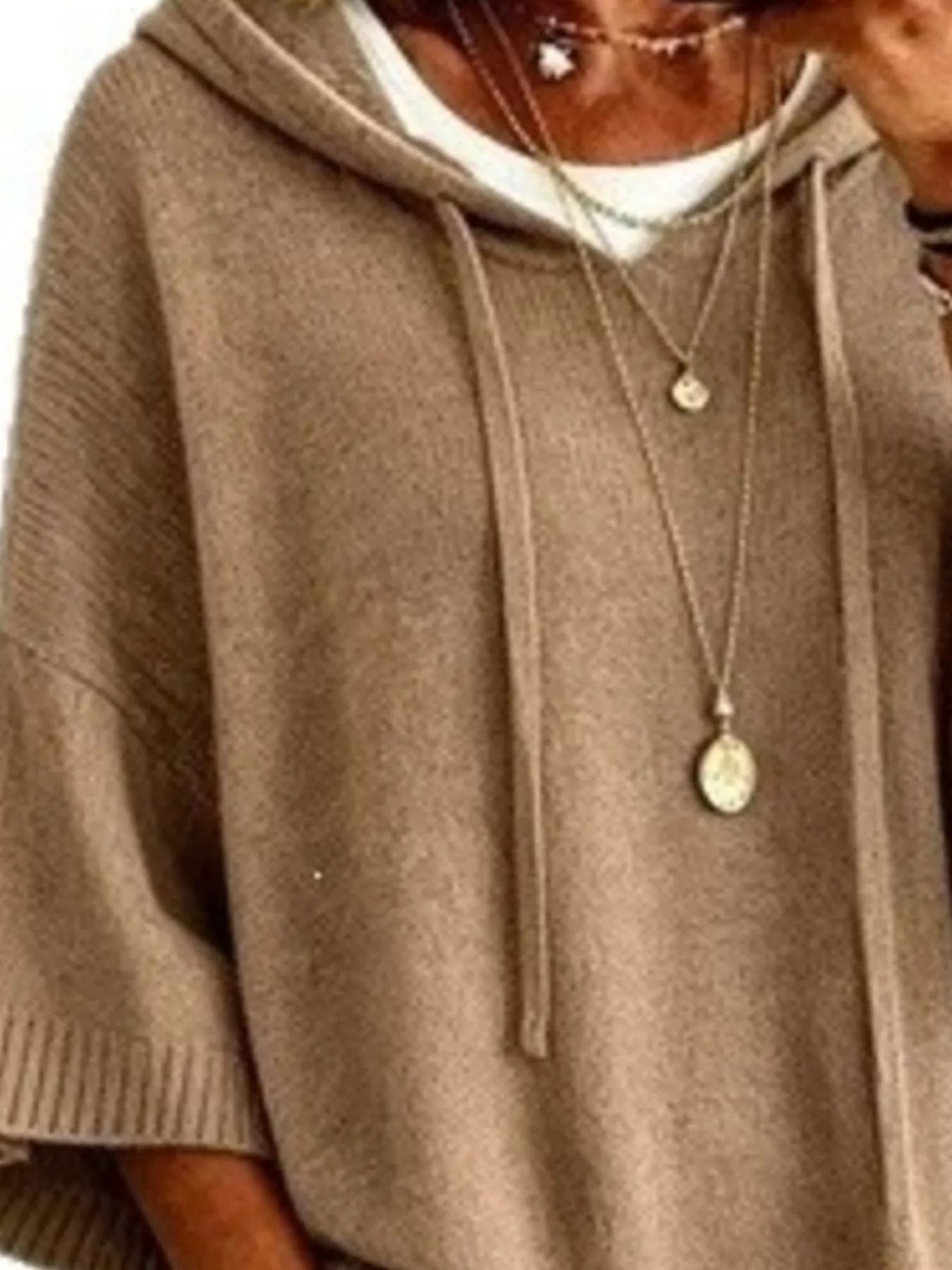 Drawstring Hooded Sweater